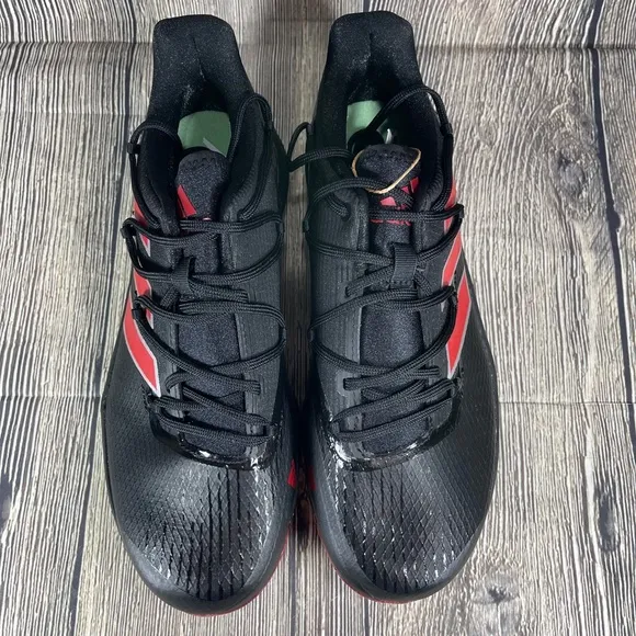 adidas Adizero Afterburner 8 Core Black/Team Power Red baseball Mens H00976