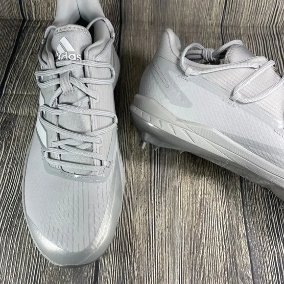 adidas Adizero Afterburner 8 Grey/Silver/White Metal Baseball Mens H00979