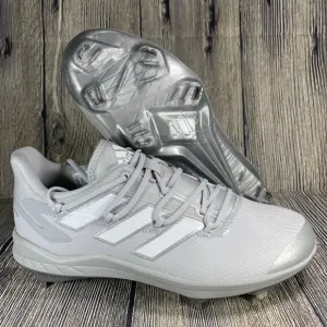 adidas Adizero Afterburner 8 Grey/Silver/White Metal Baseball Mens H00979