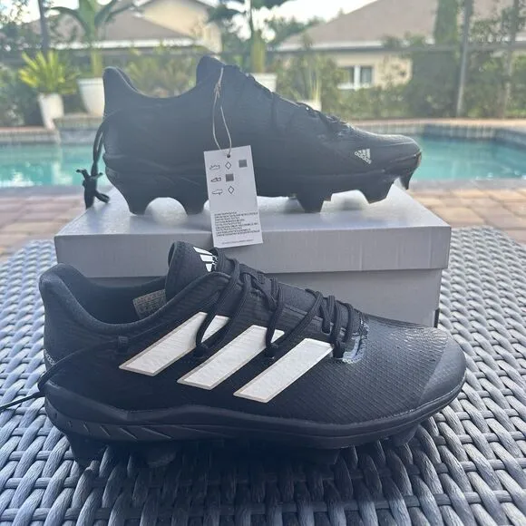 Adidas Adizero Afterburner 8 Pro TPU Men's Baseball Shoes Black FZ4220 Size 9