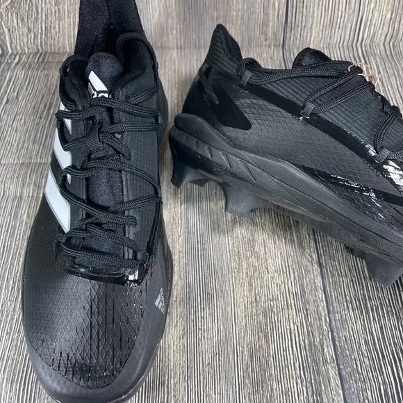 Adidas Adizero Afterburner 8 TPU Black/White Baseball Cleats Mens Sizes FZ4220