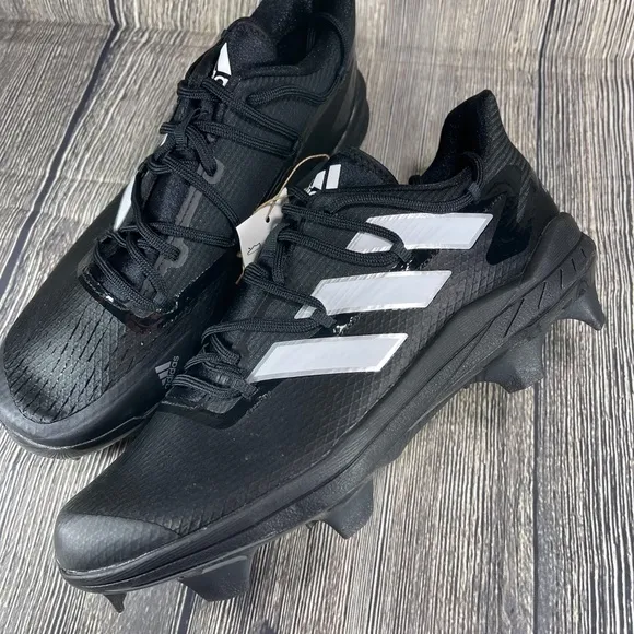 Adidas Adizero Afterburner 8 TPU Black/White Baseball Cleats Mens Sizes FZ4220