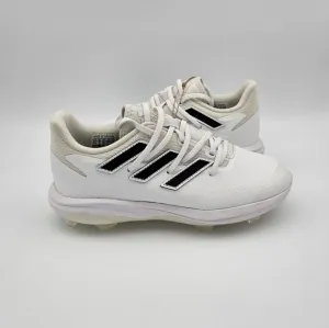 Adidas Adizero Afterburner 8 TPU Boys Cleats Sz 4.5 Baseball Shoes White Black