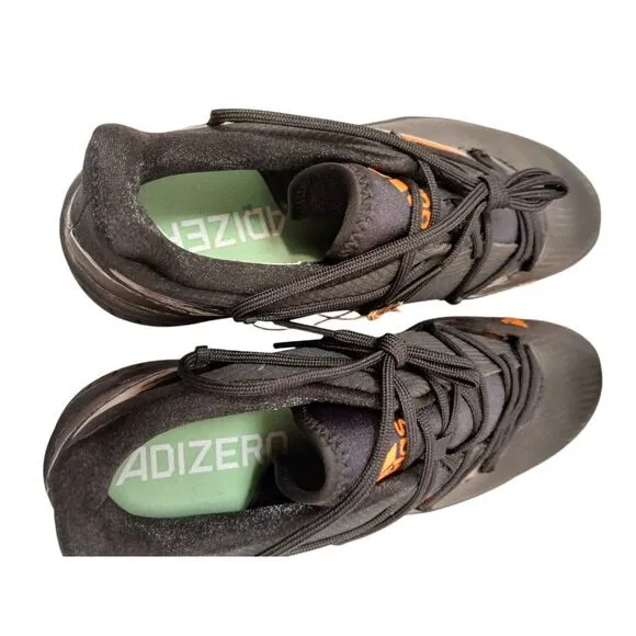 Adidas Adizero Afterburner Baseball Cleats Size 13.5 Black Orange Athletic NEW