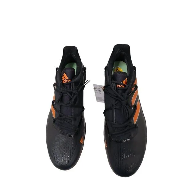 Adidas Adizero Afterburner Baseball Cleats Size 13.5 Black Orange Athletic NEW