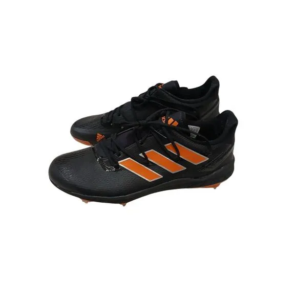 Adidas Adizero Afterburner Baseball Cleats Size 13.5 Black Orange Athletic NEW