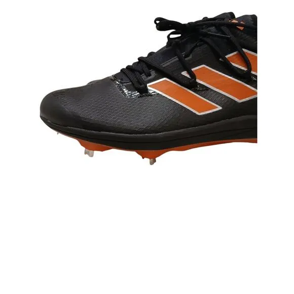 Adidas Adizero Afterburner Baseball Cleats Size 13.5 Black Orange Athletic NEW