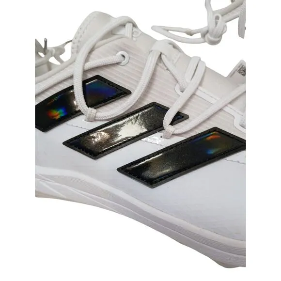 Adidas Adizero Afterburner Men's 14 Baseball Cleats White w Black NEW