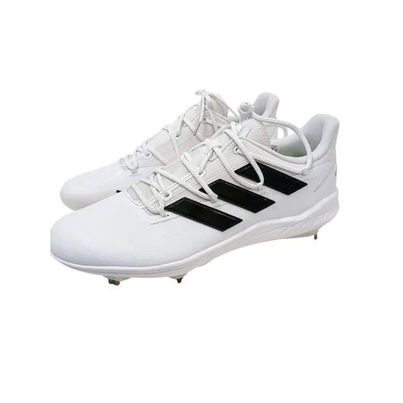 Adidas Adizero Afterburner Men's 14 Baseball Cleats White w Black NEW
