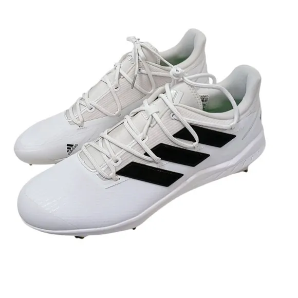 Adidas Adizero Afterburner Men's 14 Baseball Cleats White w Black NEW