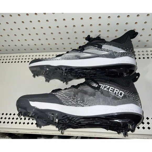 Adidas AdiZero Afterburner NWV Mens Metal Baseball Cleats Size 12 Black Gray