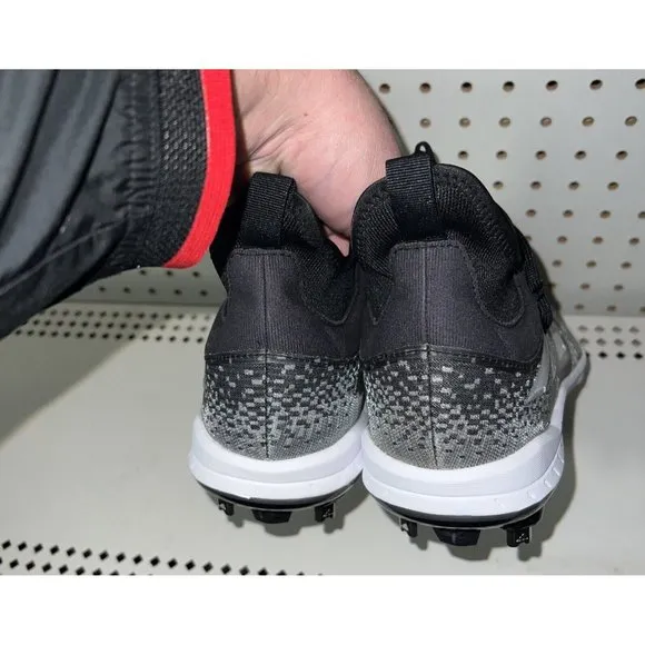 Adidas AdiZero Afterburner NWV Mens Metal Baseball Cleats Size 12 Black Gray