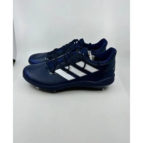 Adidas AdiZero Afterburner 8 Mens Metal Baseball Cleats Size 13 Navy Blue H00978