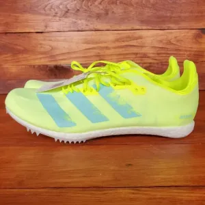 Adidas Adizero Avanti Cleats Men‎ Track &amp; Field Spikes Yellow Volt Lime 10.5 New