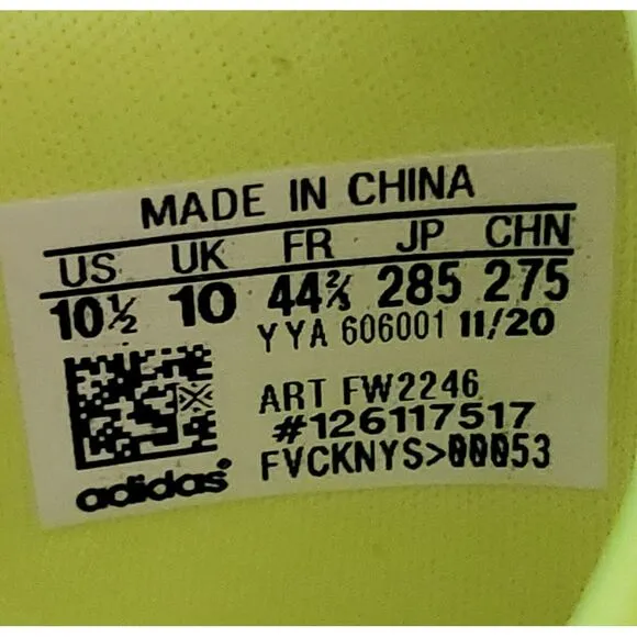 Adidas Adizero Avanti Cleats Men‎ Track &amp; Field Spikes Yellow Volt Lime 10.5 New