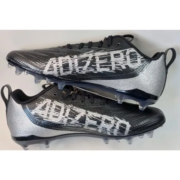 Adidas Adizero Black Gray Spark NFL Football Cleats GV9085 Mens 10 NEW Fast Ship