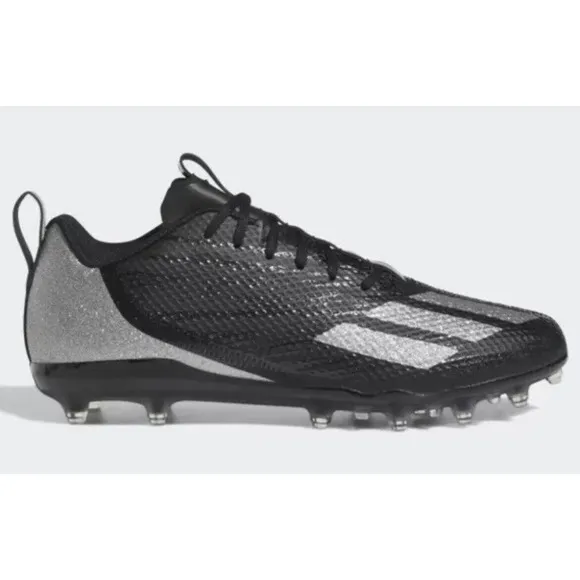 Adidas Adizero Black Gray Spark NFL Football Cleats GV9085 Mens 10 NEW Fast Ship