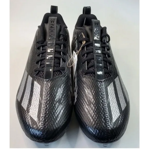 Adidas Adizero Black Gray Spark NFL Football Cleats GV9085 Mens 10 NEW Fast Ship