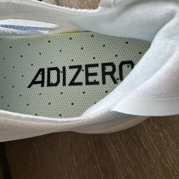 Adidas Adizero Electric Men's White and Blue Cleats