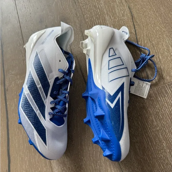 Adidas Adizero Electric Men's White and Blue Cleats