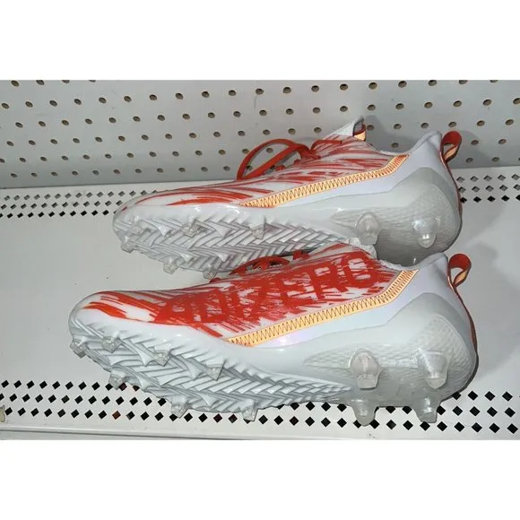 Adidas AdiZero Elite Mens Football Cleats Size 12.5 White Orange HP8748