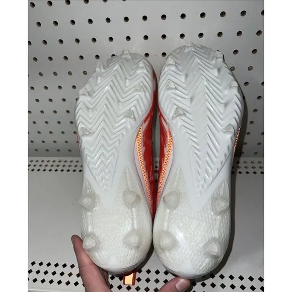 Adidas AdiZero Elite Mens Football Cleats Size 12.5 White Orange HP8748