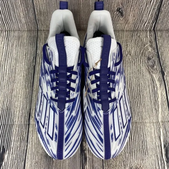 Adidas Adizero Football Cleat College Purple Cloud White Mens 14 GZ6914