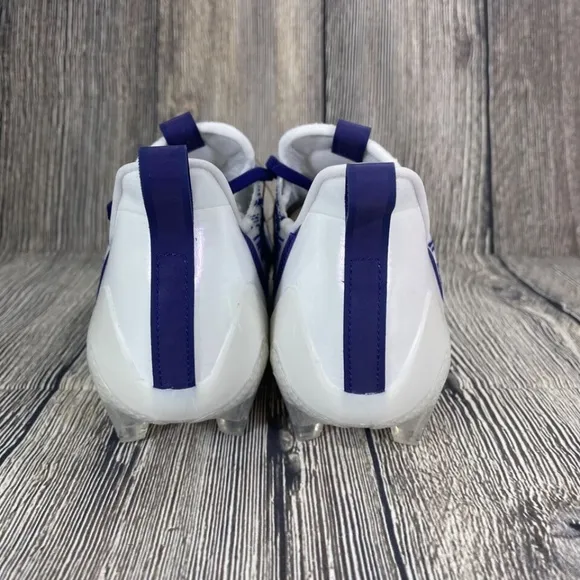 Adidas Adizero Football Cleat College Purple Cloud White Mens 14 GZ6914