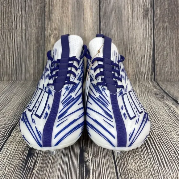 Adidas Adizero Football Cleat College Purple Cloud White Mens 14 GZ6914