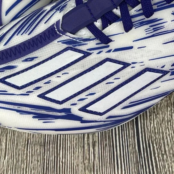 Adidas Adizero Football Cleat College Purple Cloud White Mens 14 GZ6914