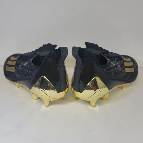 Adidas Adizero Football Cleats Mens Size 10 Black Metallic Gold GX4051 New Shoes