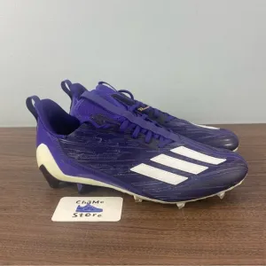 Adidas Adizero Football Cleats Purple White Shoes HP8751 Promo Mens Size 12.5