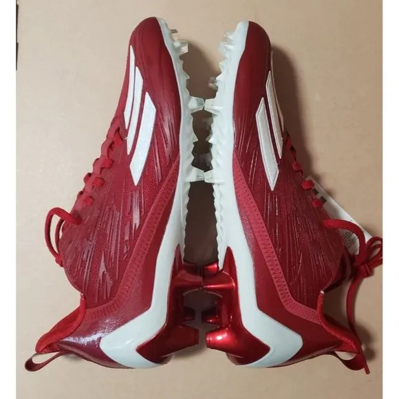Adidas AdiZero Football Cleats Red GW5058 Men's sizes 9 &amp; 13 NEW