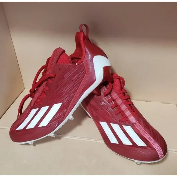 Adidas AdiZero Football Cleats Red GW5058 Men's sizes 9 &amp; 13 NEW