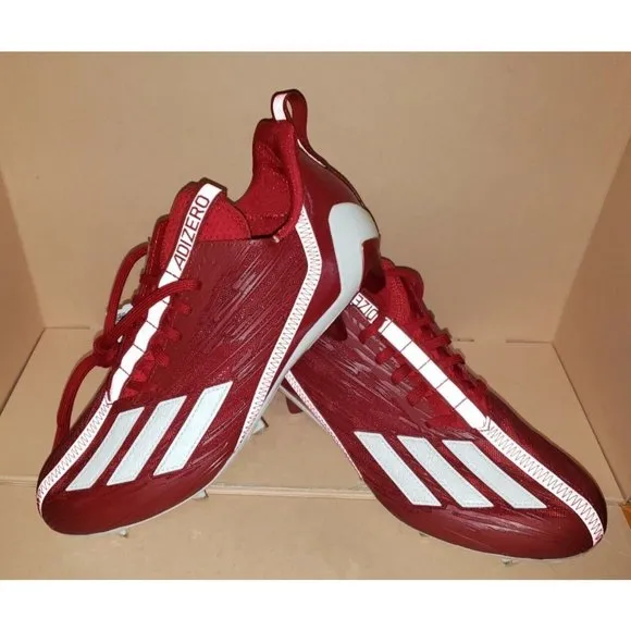 Adidas AdiZero Football Cleats Red GW5058 Men's sizes 9 &amp; 13 NEW