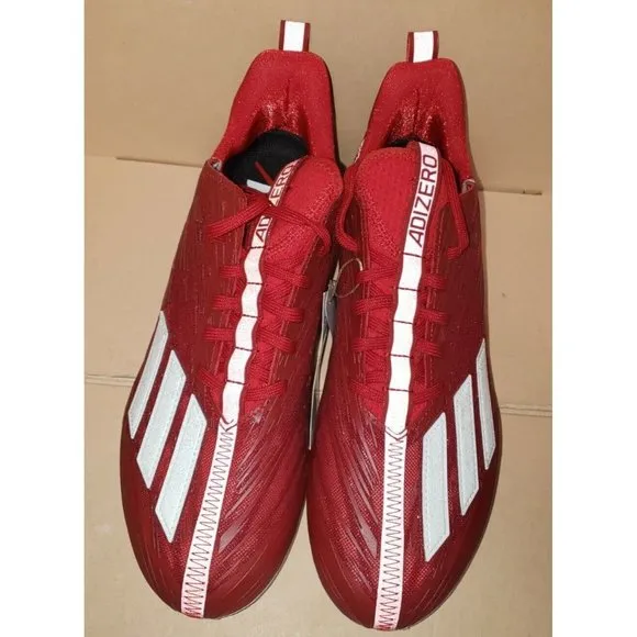 Adidas AdiZero Football Cleats Red GW5058 Men's sizes 9 &amp; 13 NEW