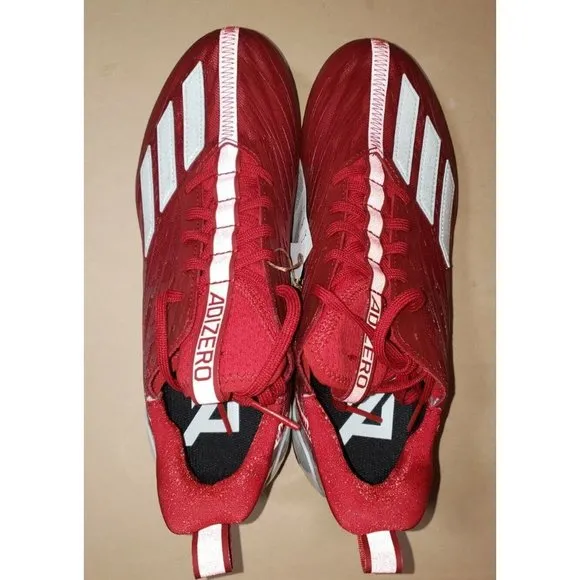Adidas AdiZero Football Cleats Red GW5058 Men's sizes 9 &amp; 13 NEW