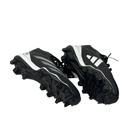 Adidas Adizero Impact 2 Molded Cleats Youth Size 3.5 Black/White Football Shoes