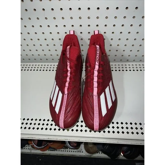 Adidas AdiZero Mens Football Cleats Size 9.5 Power Red White GW5058