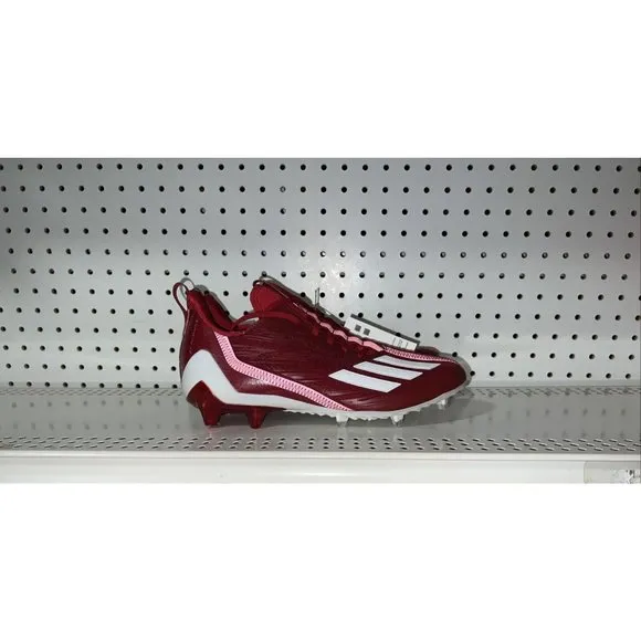 Adidas AdiZero Mens Football Cleats Size 9.5 Power Red White GW5058