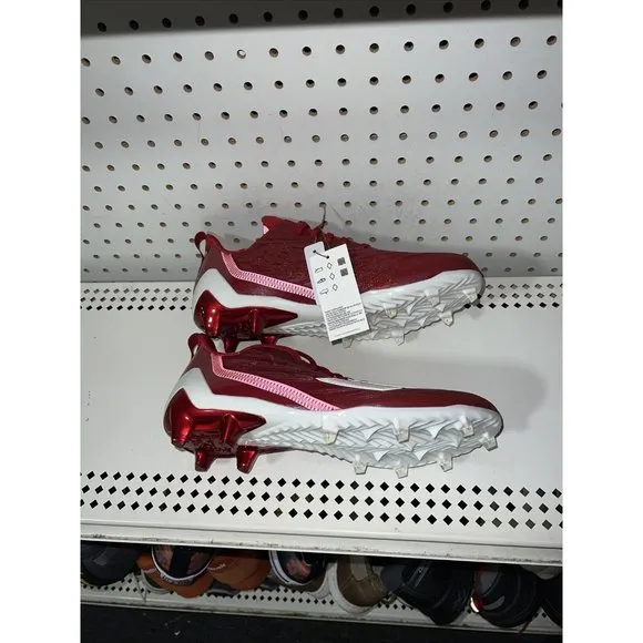 Adidas AdiZero Mens Football Cleats Size 9.5 Power Red White GW5058