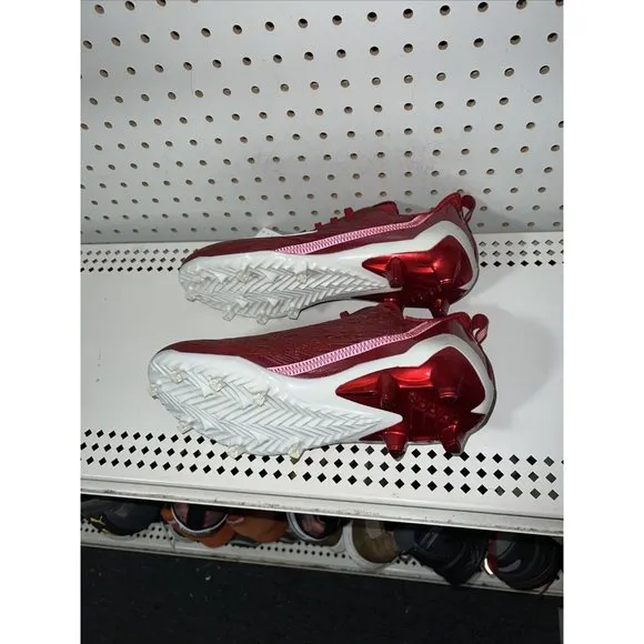 Adidas AdiZero Mens Football Cleats Size 9.5 Power Red White GW5058