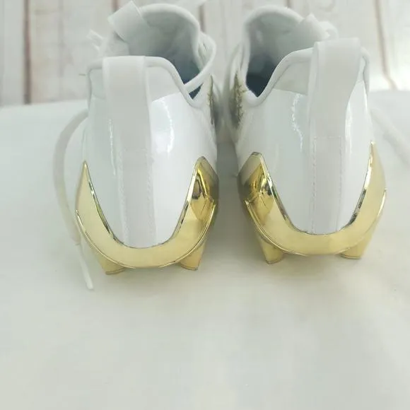 Adidas Adizero Men's Gold White GX5122 US Football Cleats Size 8.5