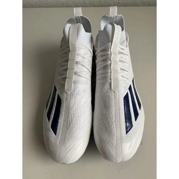 Adidas ADIZERO Men’s 11.5 PRIMEKNIT Low Top Football Cleats White Navy GV9624