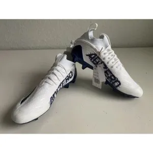 Adidas ADIZERO Men’s 11.5 PRIMEKNIT Low Top Football Cleats White Navy GV9624