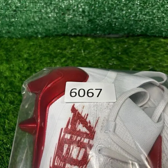 Adidas Adizero Primeknit Mens 13 White Red Shoes Athletic Mid‎ Top Football NEW