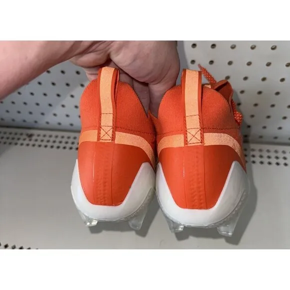 Adidas AdiZero Primeknit Mens Football Cleats Size 11.5 Orange White GV9628