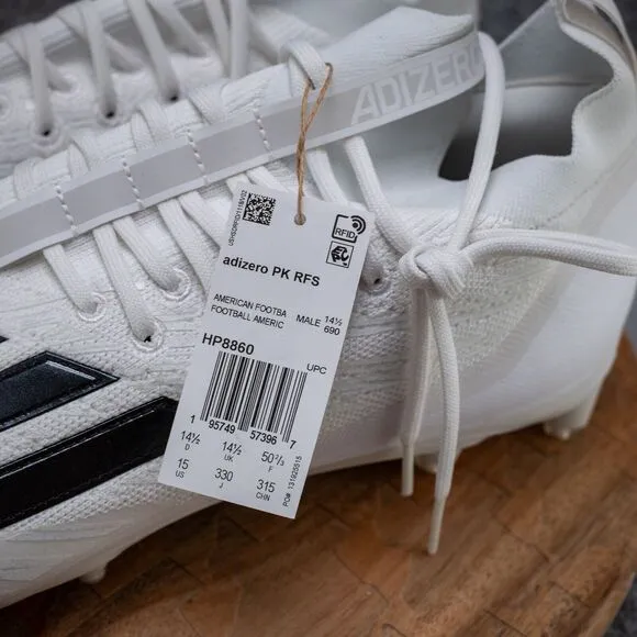 Adidas Adizero Primeknit White Football Cleats Mens Size 15 Shoes HP8860