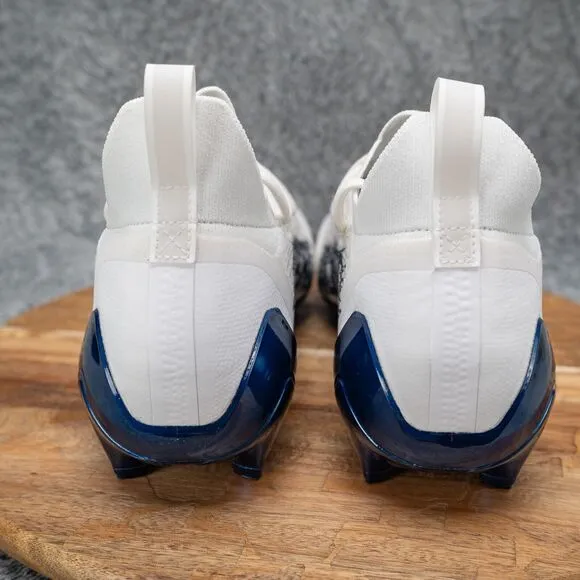 Adidas Adizero Primeknit White/Navy Blue Football Cleats Men's Size 13 GV9624