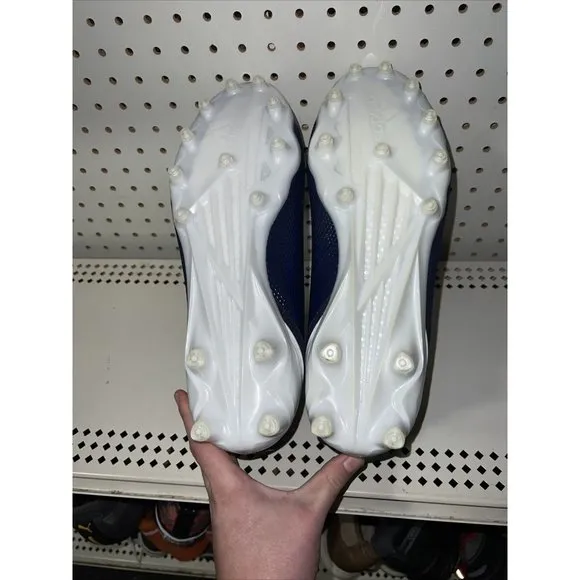 Adidas Adizero Scorch Mens Football Cleats Size 13 Navy Blue White FX4250